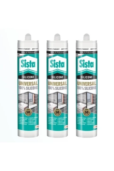 SİSTA UNİVERSAL SİLİKON ( 3 ADET ) ürün görseli 1