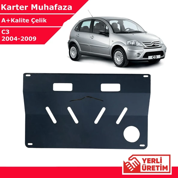 Citroen C3 2004-2009 Çelik Karter Muhafaza Çelik Koruma Sacı A+ Kalite Yerli Üretim ürün görseli 1