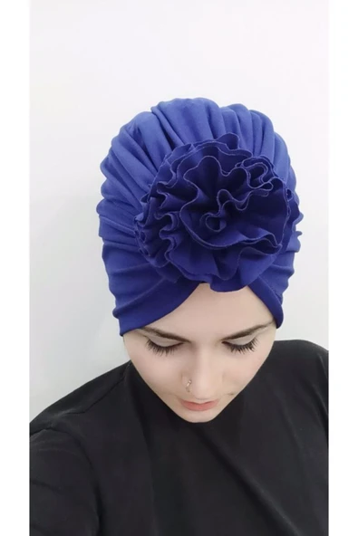 BUTİK AYVİTRİN Kadın Gül Bone Mavi ürün görseli 1