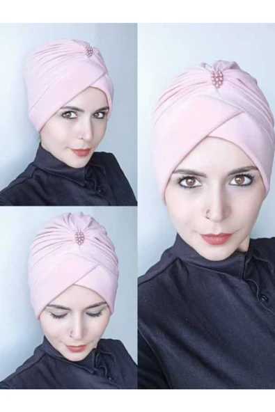 BUTİK AYVİTRİN Tesettür Çift Taraflı Taş Detaylı Bone ürün görseli 1
