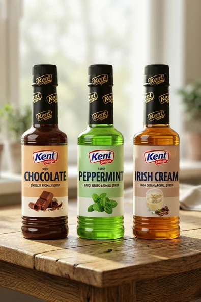 Kahve Şurupları Avantajlı 3'lü Set (Çikolata-Nane-Irish Cream) 355ml X3 ürün görseli 1