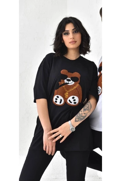 BUTİK AYVİTRİN Sevgili Kombini Unisex Çift Tişört Siyah ürün görseli 1