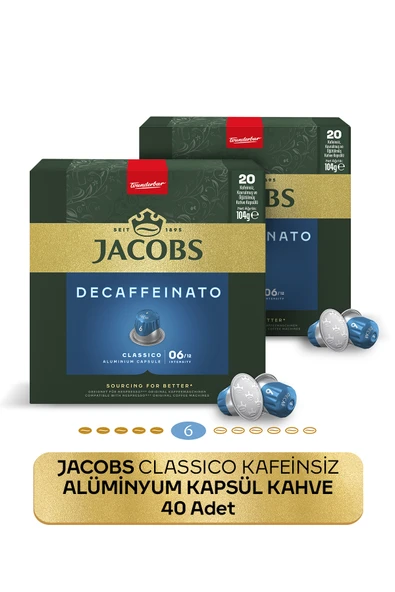 Classico Kafeinsiz Nespresso Uyumlu Alüminyum Kapsül Kahve 40 Kapsül ürün görseli 1