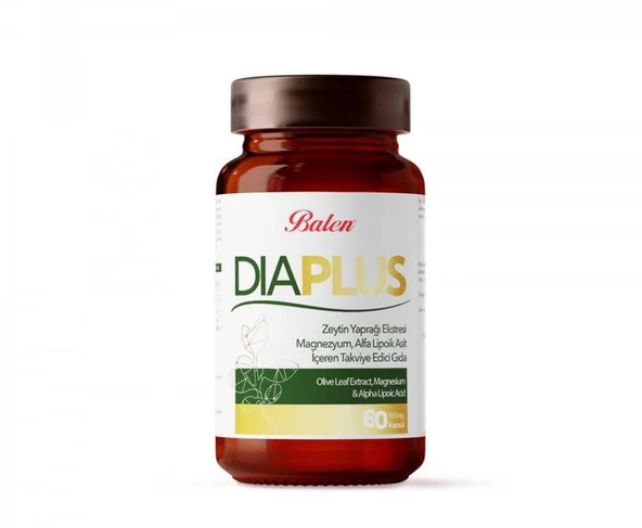 Balen DiaPlus 655 Mg Zeytin Yaprağı Eki 60 Kapsül ürün görseli 1