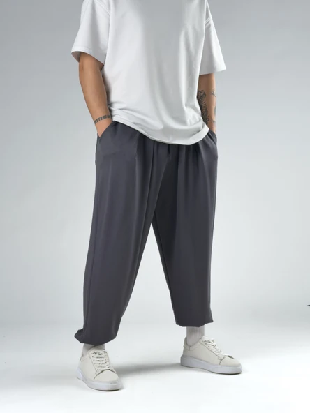 Pileli Füme Erkek Jogger Pantolon COC2855 ürün görseli 1