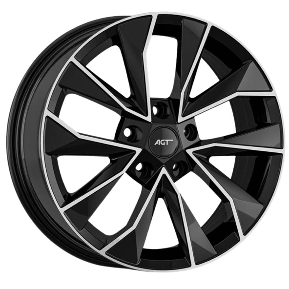 AGT Wheels  inç 5*100 ET35 Parlak Siyah Jant Takımı (J-5898) ürün görseli 1