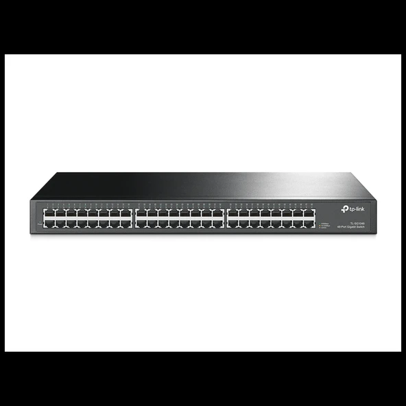 TP-LINK TL-SG1048, 48 Port, GigaBit, Yönetilemez, Metal Kasa, Rackmount Switch ürün görseli 1