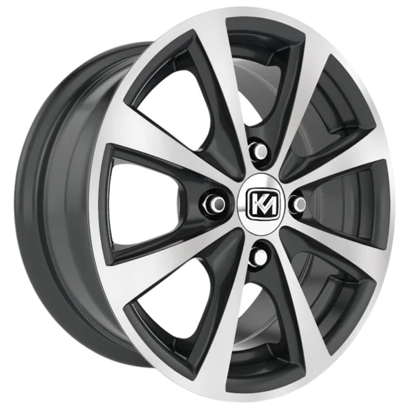 Kormetal 13 inç 4*100 ET28 Parlak Siyah Jant Takımı (J-6055) ürün görseli 1