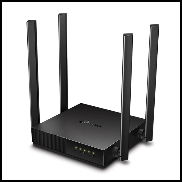 TP-LINK ARCHER C54, AC1200, 4Port, 1200Mbps, Dual Band WiFi, Masaüstü, Megabit, Router, Access Point, Range Extender ürün görseli 1