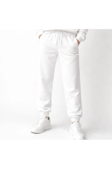 BUTİK AYVİTRİN Unisex Eşofman Altı Üç İplik Şardonlu Puff Kumaş ürün görseli 1