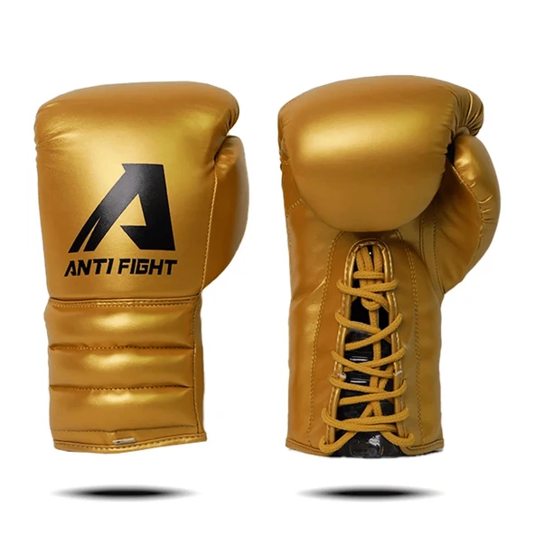 Anti Fight Gold ipli Boks Eldiveni - Resim 3