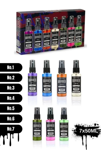 Marmara Barber 7'li Mix Set EDC Sprey Kolonya 50 ML ürün görseli 1