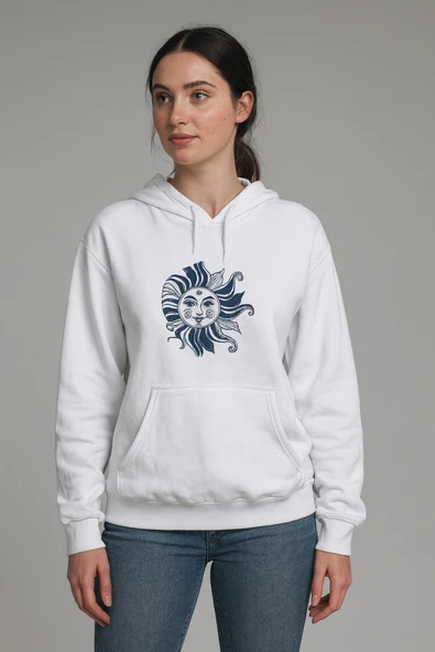 BUTİK AYVİTRİN Kadın Unisex Kapşonlu 2 iplik sweatshirt baskılı ürün görseli 1