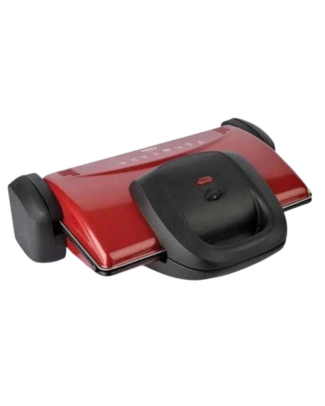 Aksu Tost T 34 Ken Grill Granit Tost Makinesi 1800W - Kırmızı Renk ürün görseli 1