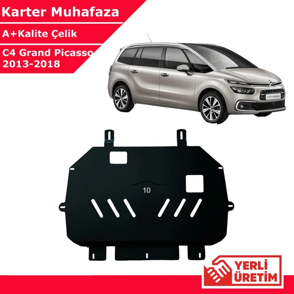 Citroen C4 Grand Picasso 2013-2018 Çelik Karter Muhafaza Çelik Koruma Sacı A+ Kalite Yerli Üretim ürün görseli 1