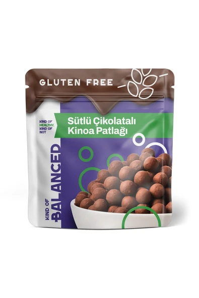 Kind Of Balanced Sütlü Çikolata Kaplı Glütensiz Kinoa Patlağı 50 Gr ürün görseli 1