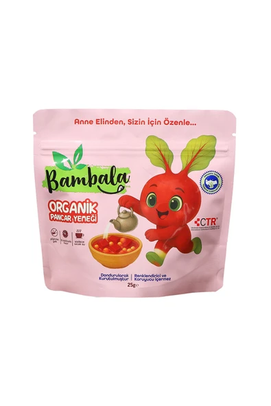 Bambala 10 Dakika - Organik Pancar Yemeği 25g -Dondurularak kurutulmuş ürün görseli 1