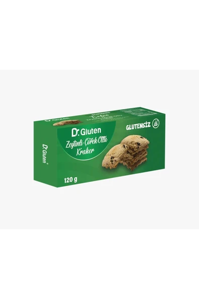 Dr.Gluten Dr. Gluten Glutensiz Zeytinli Çörekotlu Kraker ürün görseli 1