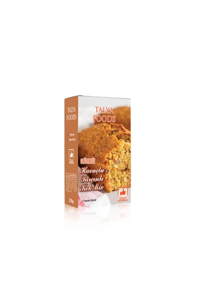 TALYA FOODS Glutensiz Kolay Yap Havuçlu & Tarçınlı Kek Mix 270g ürün görseli 1