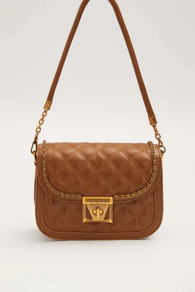 Levidor Premium Camel Kadın Omuz Çantası 930609 ürün görseli 1
