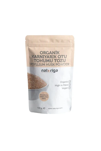 Naturiga Organik Psyllium Husk Tozu 100gr ürün görseli 1