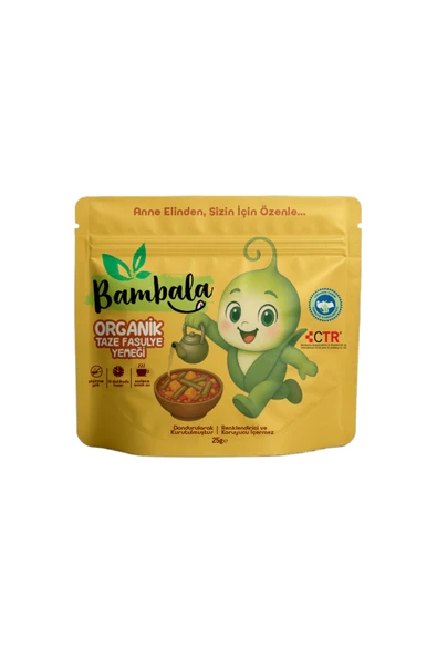 Bambala 10 Dakika - Organik Taze Fasülye Yemeği 25g -Dondurularak kurutulmuş ürün görseli 1