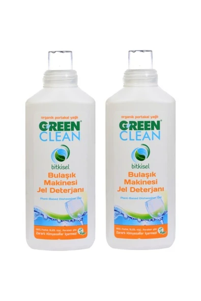 Green Clean 2'li Bulaşık Makinesi Jel Deterjanı 1000 ml ürün görseli 1