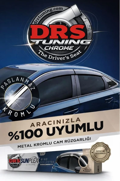 Sunplex Citroen C5 Aircross 2019+ Kromlu Cam Rüzgarlığı Paslanmaz Çelik Kromlu ürün görseli 1