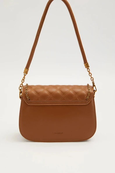 Levidor Premium Camel Kadın Omuz Çantası 930609 - Resim 3