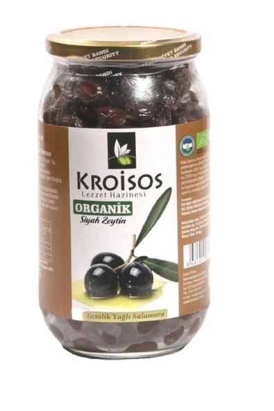 Kroisos Organik Siyah Zeytin (gemlik Yağlı Salamura) 700gr ürün görseli 1