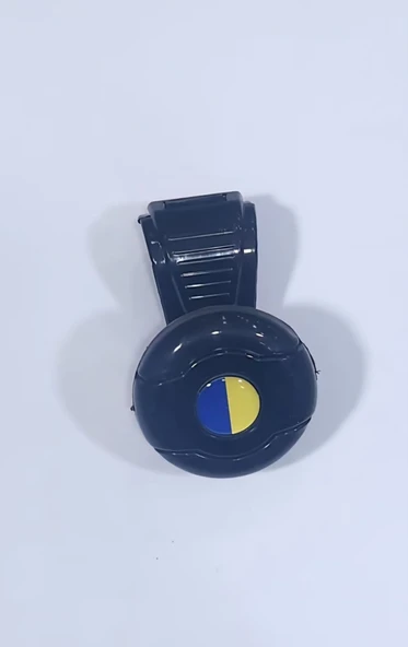 Siyah Dönebilen Vites Topuzu Sarı Lacivert Stickerlı ürün görseli 1
