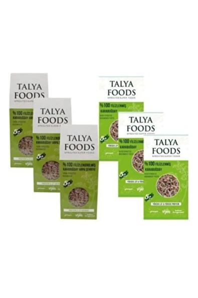 TALYA FOODS Filizlendirilmiş Çiğ Karabuğday Şehriye Ve Makarna Seti ürün görseli 1
