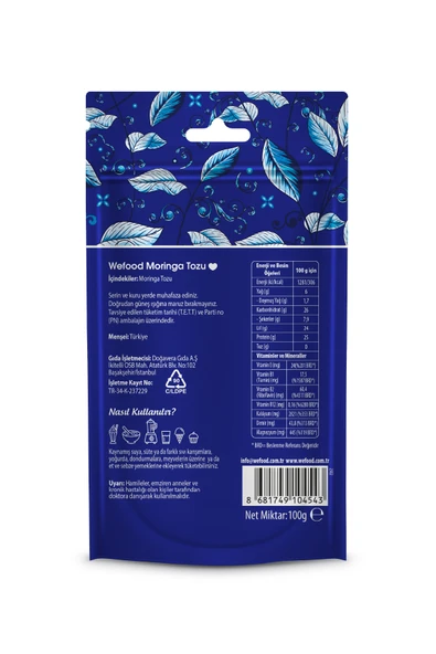 Wefood Moringa Tozu 100 gr - Resim 3