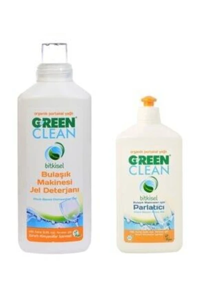 U Green Clean Green Clean Bulaşık Makinesi Jel Deterjanı 1000ml+parlatıcı 500ml 2li Set ürün görseli 1