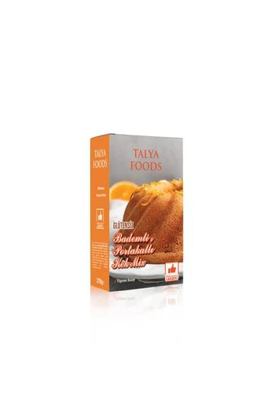 tms talya foods Talya Foods Glutensiz Kek Mix Portakal & badem 270 gr ürün görseli 1