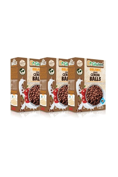 Dr.Gluten Organik Glutensiz Çıtır Tahıl Topları 200 G X 3 Adet ürün görseli 1