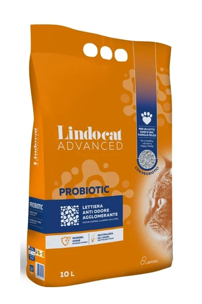 Lindocat Advanced Probiotic Bakteri ve Koku Önleyici Kedi Kumu 10L ürün görseli 1