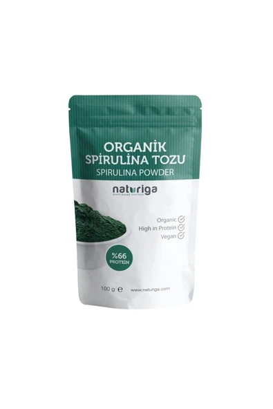 Naturiga Organik Spirulina Tozu 100gr ürün görseli 1
