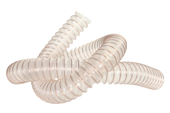 POLİÜRETAN BAKIR TELLİ ŞEFFAF HORTUM 52 MM PU 070 TOZ TALAŞ EMİŞ ürün görseli 1
