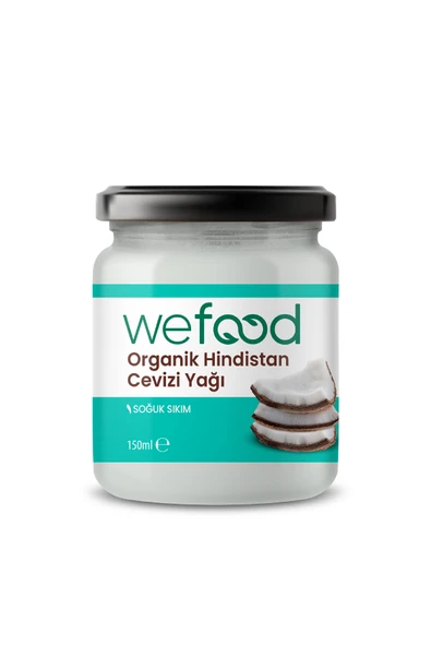 Wefood Organik Hindistan Cevizi Yağı 150 ml (Soğuk Sıkım) ürün görseli 1
