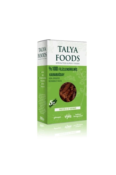 TALYA FOODS Çiğ Karabuğday Makarnası 200g ürün görseli 1