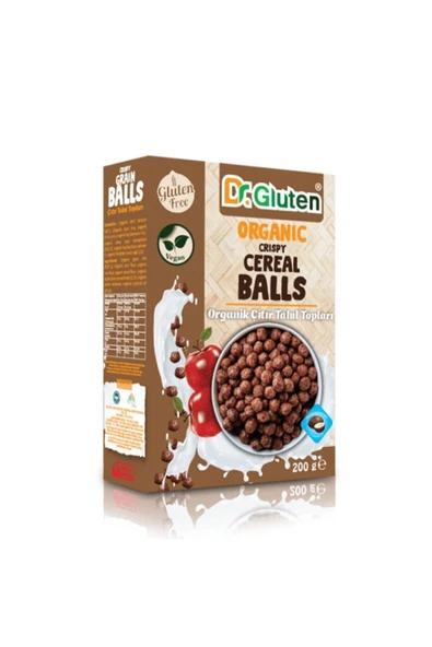 Dr.Gluten Dr. Gluten Organik Glutensiz Çıtır Tahıl Topları (VEGAN) 200 G ürün görseli 1