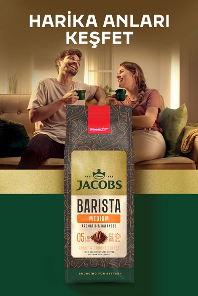 Jacobs Barista Medium Filtre Kahve 200gr - Resim 3