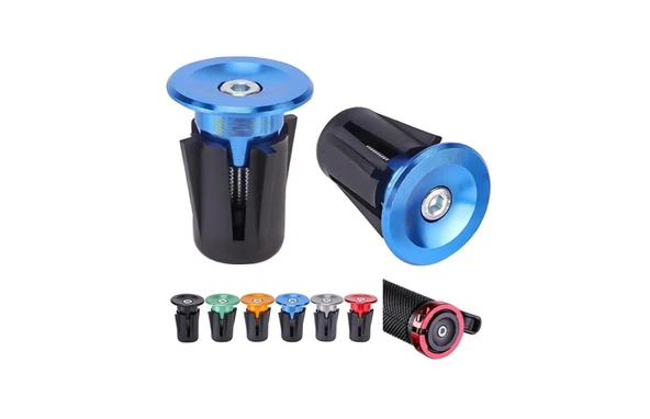 BRIVIGA - Turuncu Alüminyum+Plastik 22-24mm Gidon Ucu Tıpa (1 Çift) ürün görseli 1