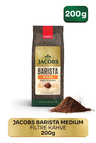 Jacobs Barista Medium Filtre Kahve 200gr ürün görseli 1