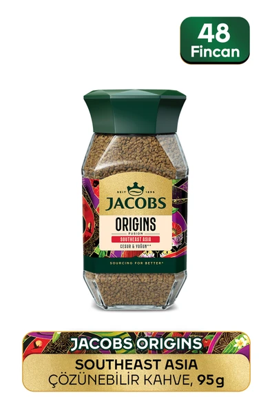Jacobs Origin Southeast Granül Kahve Cam Kavanoz 95 GR ürün görseli 1