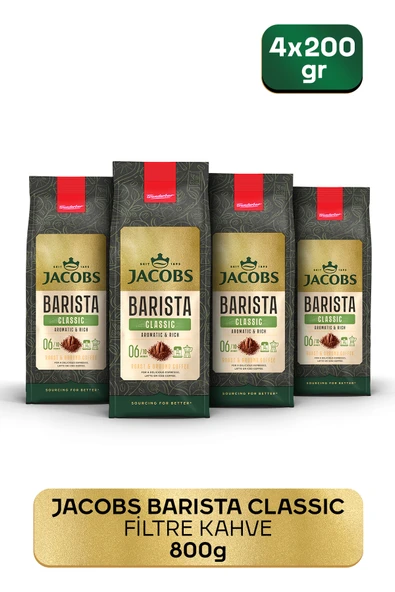 Barista Classic Filtre Kahve 200gr x 4 ürün görseli 1