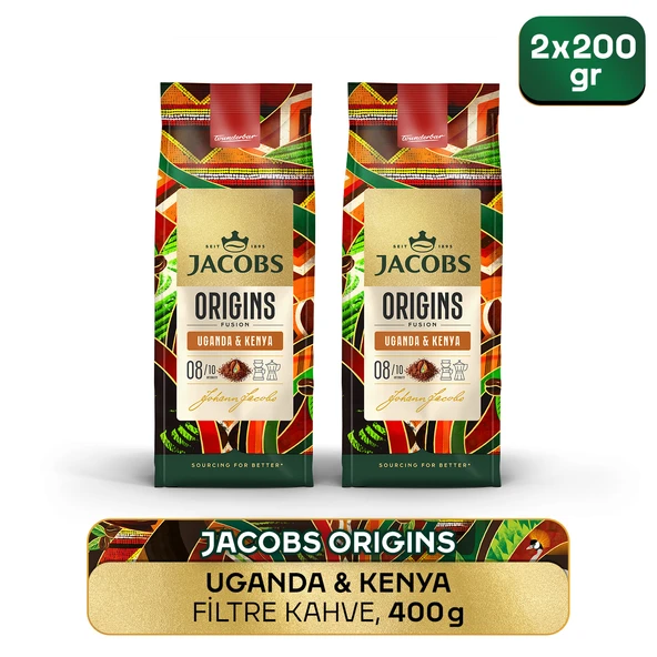 Jacobs Origins Uganda & Kenya Filtre Kahve 200gr x 2 Adet ürün görseli 1