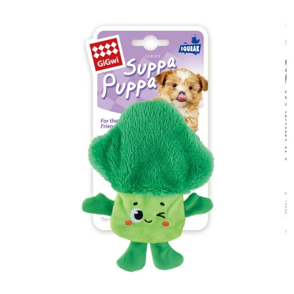 Gigwi Suppa Puppa Brokoli Sesli Köpek Oyuncağı ürün görseli 1