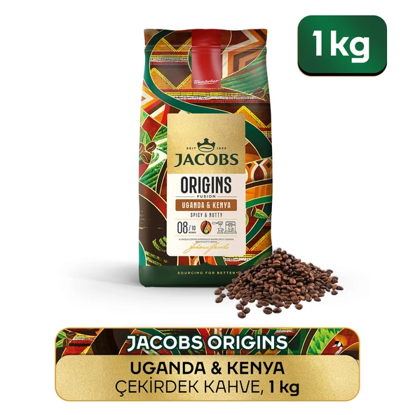 Jacobs Origins Uganda & Kenya Çekirdek Kahve 1 Kg ürün görseli 1